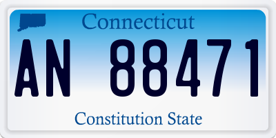 CT license plate AN88471