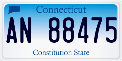 CT license plate AN88475