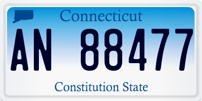 CT license plate AN88477