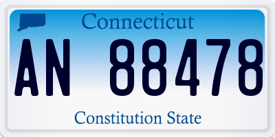 CT license plate AN88478
