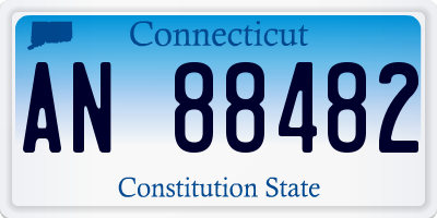 CT license plate AN88482