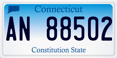 CT license plate AN88502