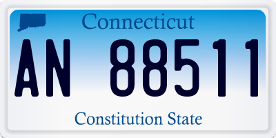 CT license plate AN88511