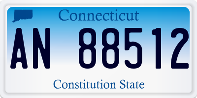 CT license plate AN88512