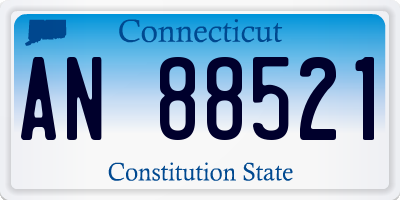 CT license plate AN88521