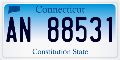 CT license plate AN88531
