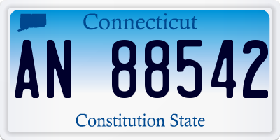 CT license plate AN88542