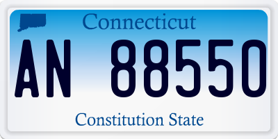 CT license plate AN88550
