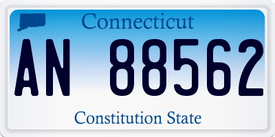 CT license plate AN88562