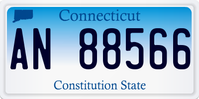 CT license plate AN88566