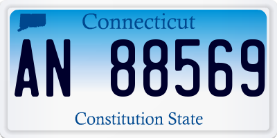 CT license plate AN88569