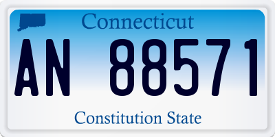 CT license plate AN88571