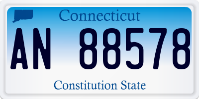 CT license plate AN88578