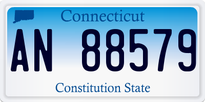 CT license plate AN88579