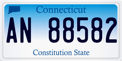 CT license plate AN88582