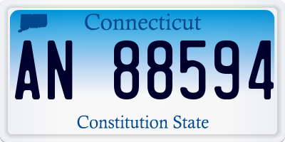 CT license plate AN88594