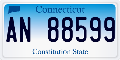 CT license plate AN88599