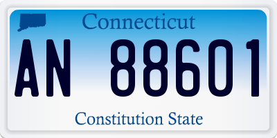 CT license plate AN88601