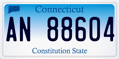 CT license plate AN88604
