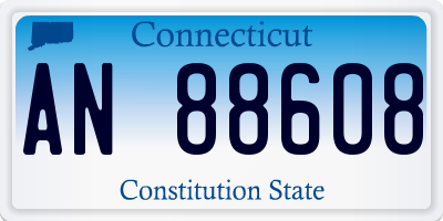 CT license plate AN88608