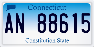 CT license plate AN88615