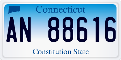 CT license plate AN88616