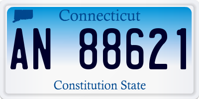 CT license plate AN88621