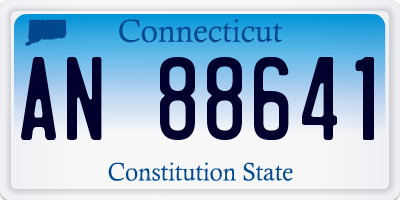 CT license plate AN88641