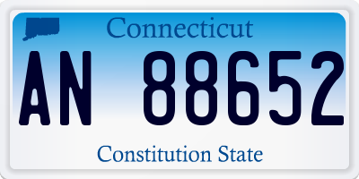 CT license plate AN88652