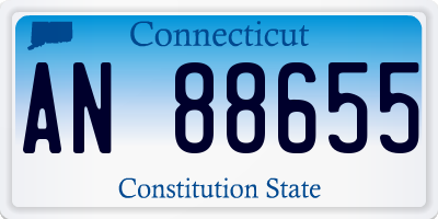 CT license plate AN88655