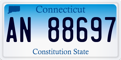 CT license plate AN88697