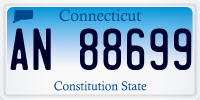 CT license plate AN88699