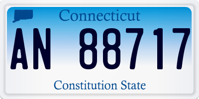 CT license plate AN88717