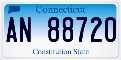 CT license plate AN88720
