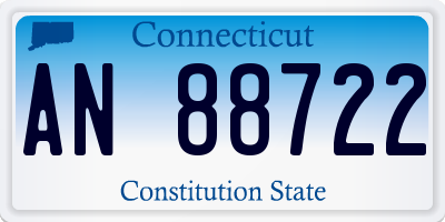 CT license plate AN88722