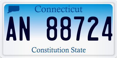 CT license plate AN88724