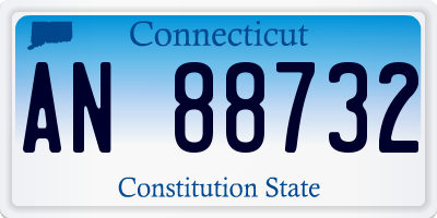 CT license plate AN88732
