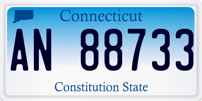 CT license plate AN88733
