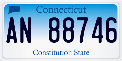CT license plate AN88746