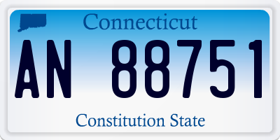 CT license plate AN88751