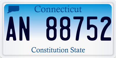 CT license plate AN88752