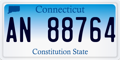 CT license plate AN88764