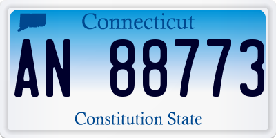 CT license plate AN88773