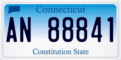 CT license plate AN88841