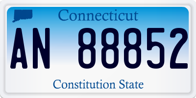 CT license plate AN88852