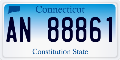 CT license plate AN88861