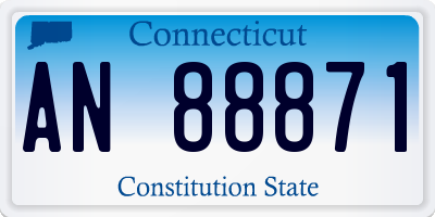 CT license plate AN88871