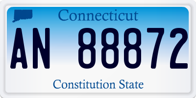 CT license plate AN88872