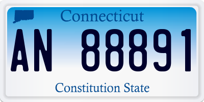 CT license plate AN88891