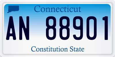 CT license plate AN88901